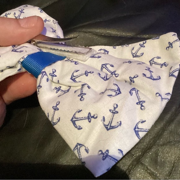 HANDMADE BY Ozpunk NEW OOK Rockabilly sailor punk linen hair bow hairbow - Picture 4 of 5